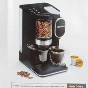 New Open Box Cuisinart Grind & Brew Single Serve Coffee Maker DGB-2